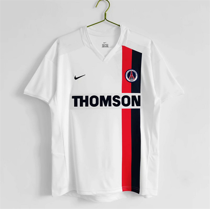 AAA Quality Paris St Germain 02/03 Away White Soccer Jersey